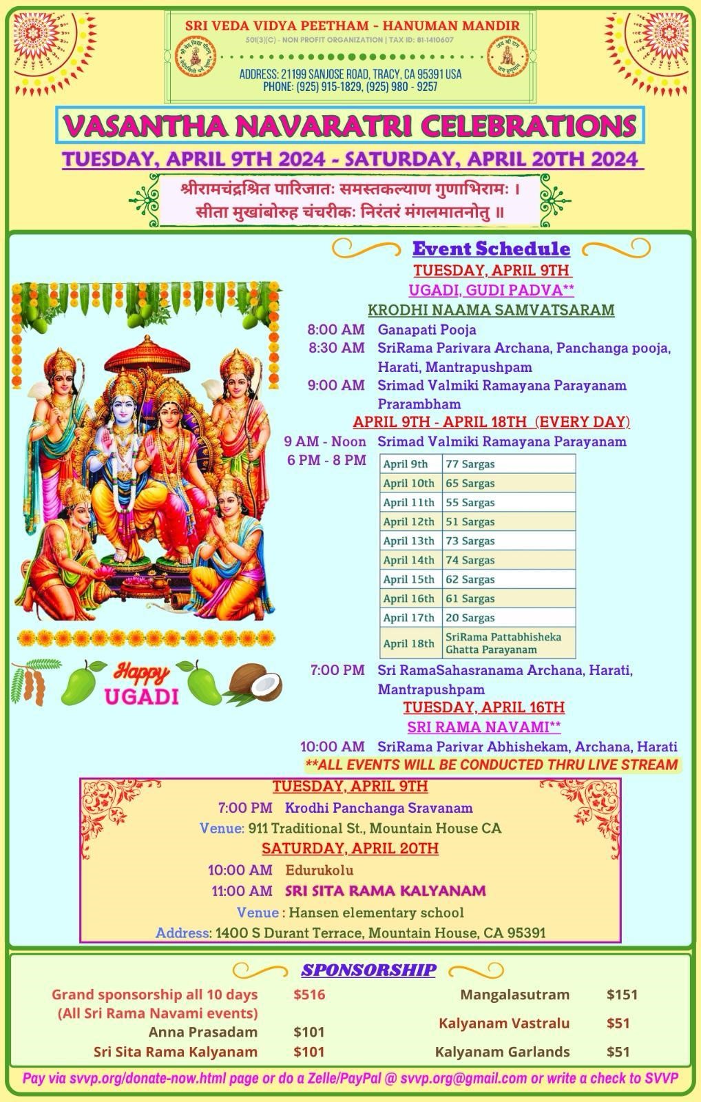 Vasanta Navaratri 2024